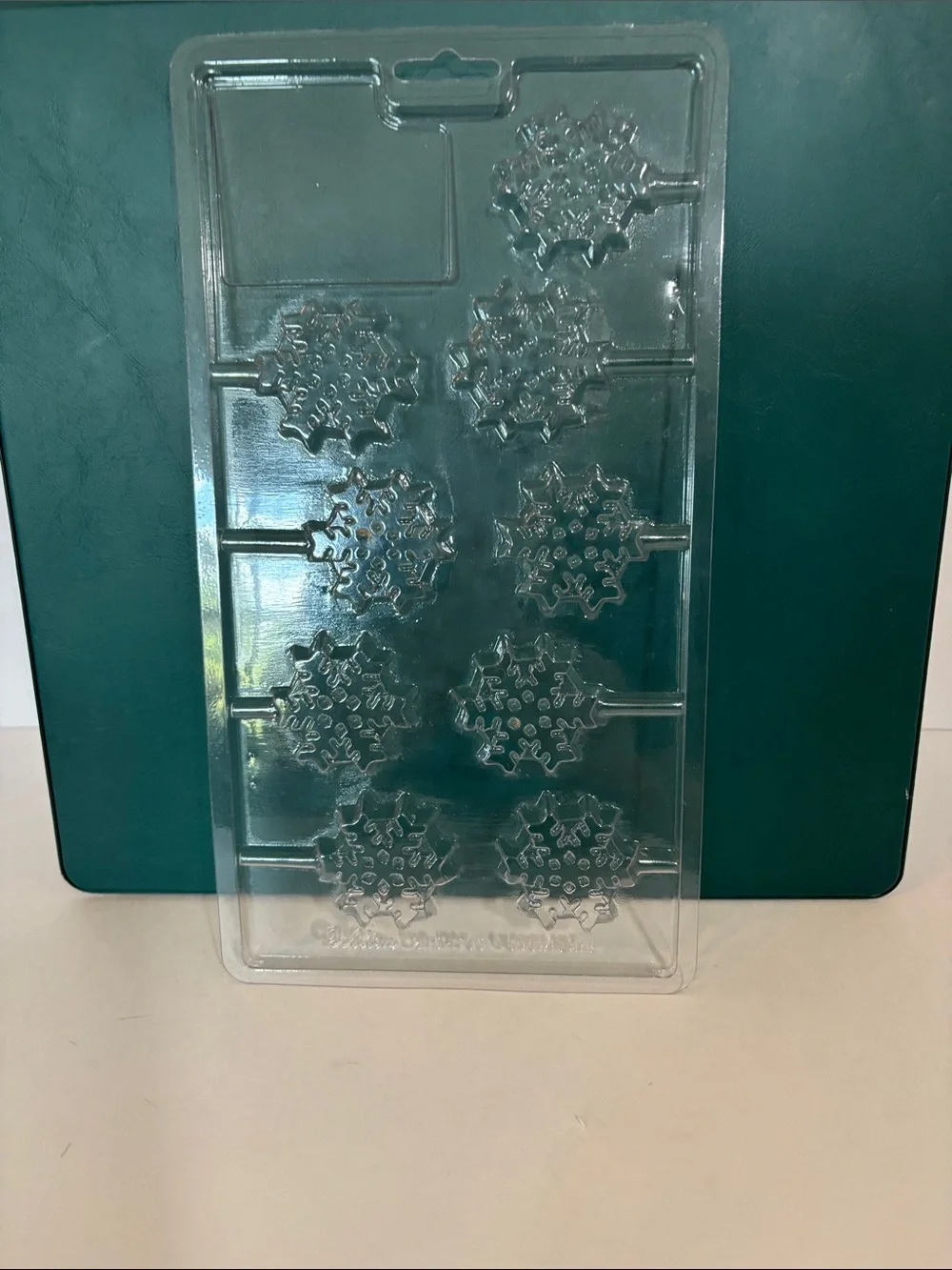 Assorted Holiday/winter Chocolate and Candy Molds - Clear and Gold Plastic